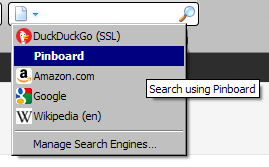 pinboard search bar entry screenshot